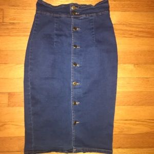 Small Charlotte Russe Denim Skirt